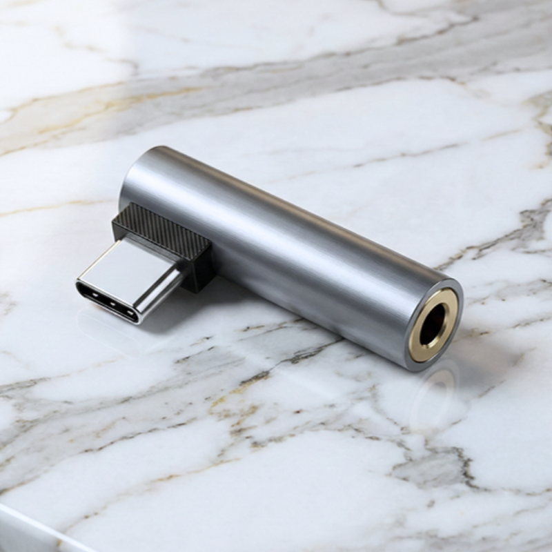 Adaptador de Audio Essager en L: Tipo-C a Jack 3.5mm
