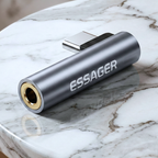 Adaptador de Audio Essager en L: Tipo-C a Jack 3.5mm