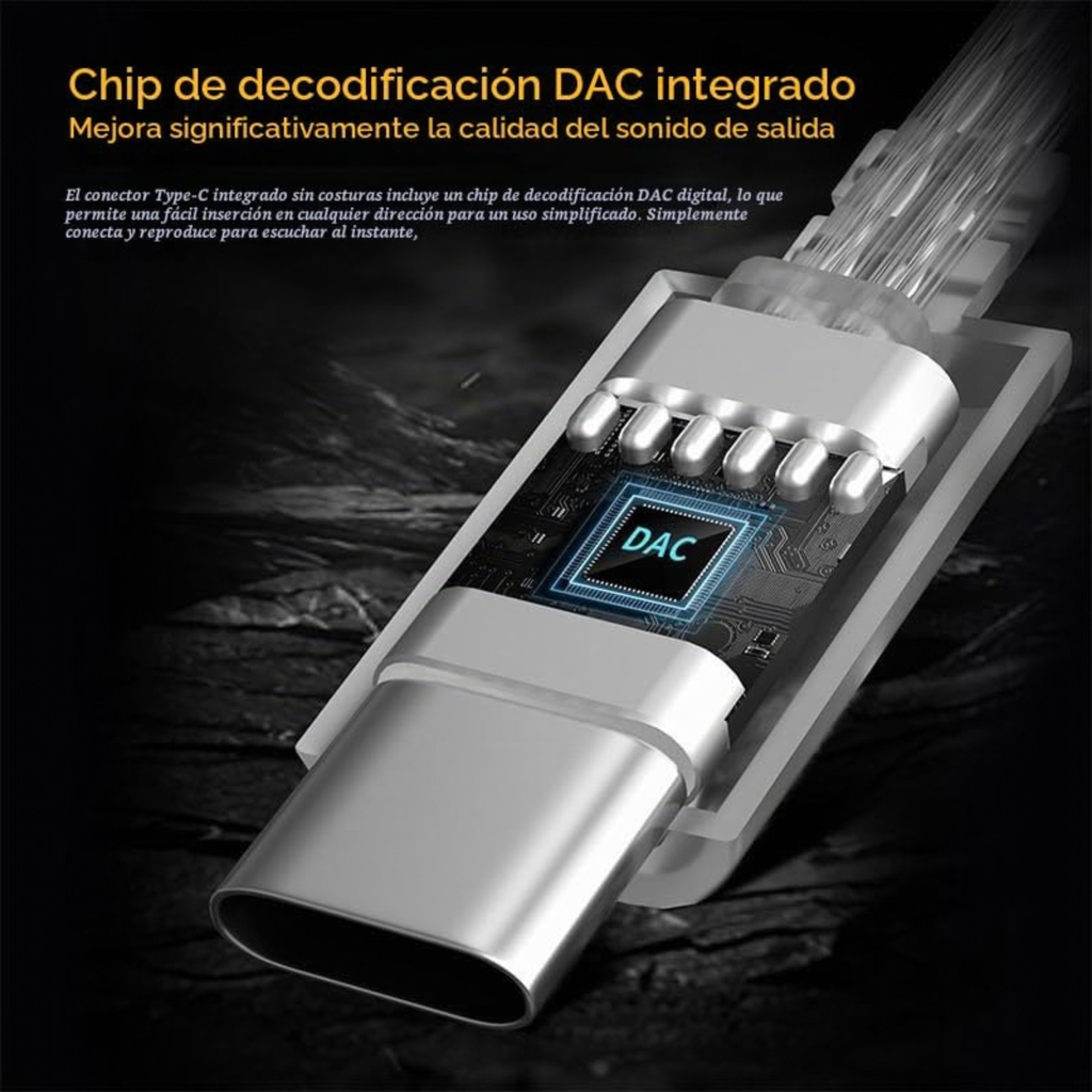 Cable KZ con micrófono USB C