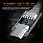 Cable KZ con micrófono USB C